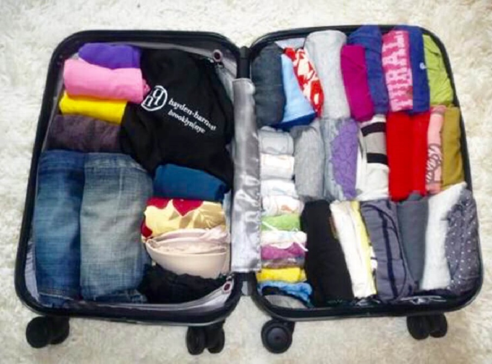 غسل الملابس قبل وضعها في حقيبة السفر 